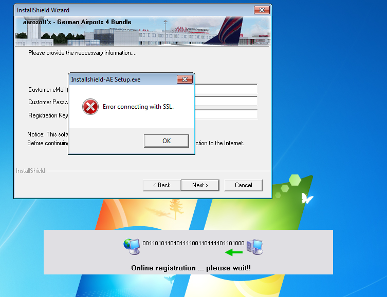 Error connecting to ssl aerosoft scenery aerosoft community services