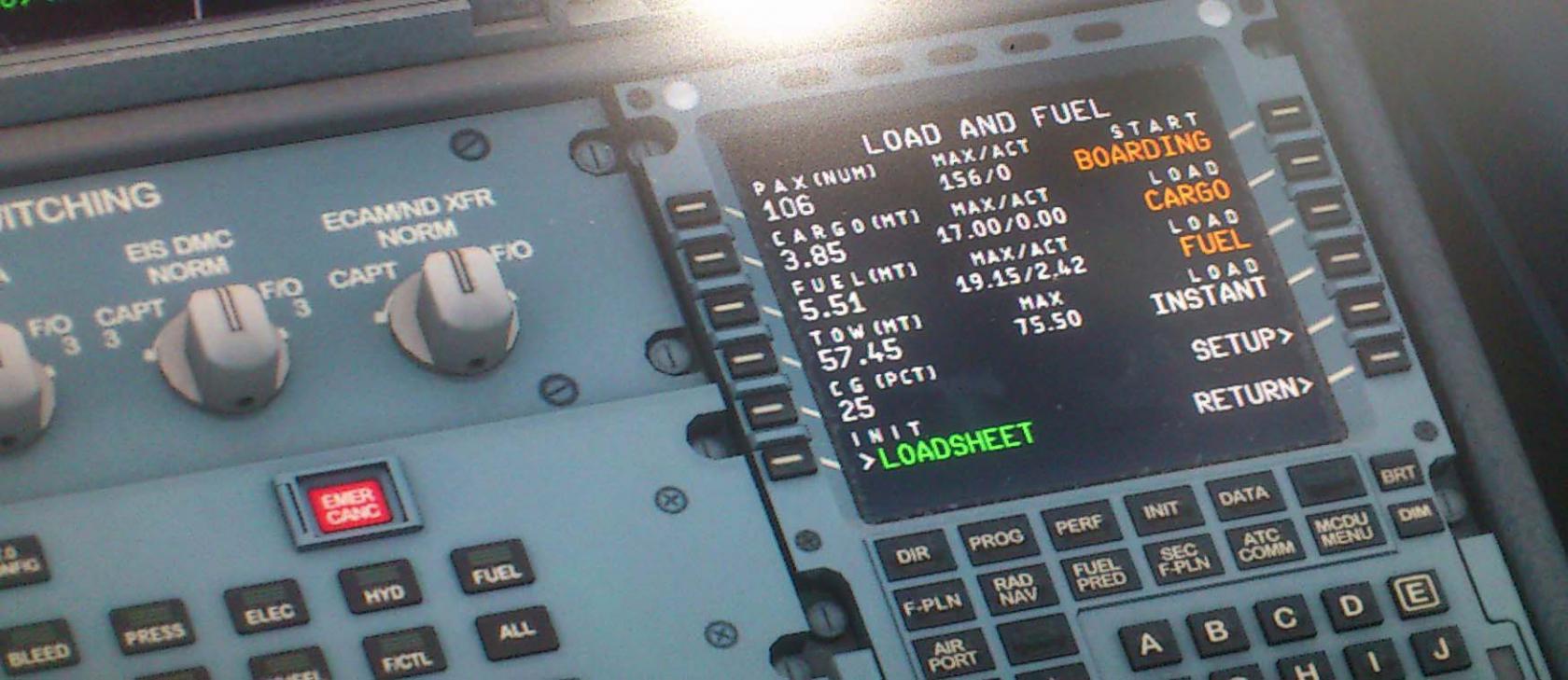Difference between MAX PAX in A319 Fuelplaner and MCDU LOAD/FUEL page ...