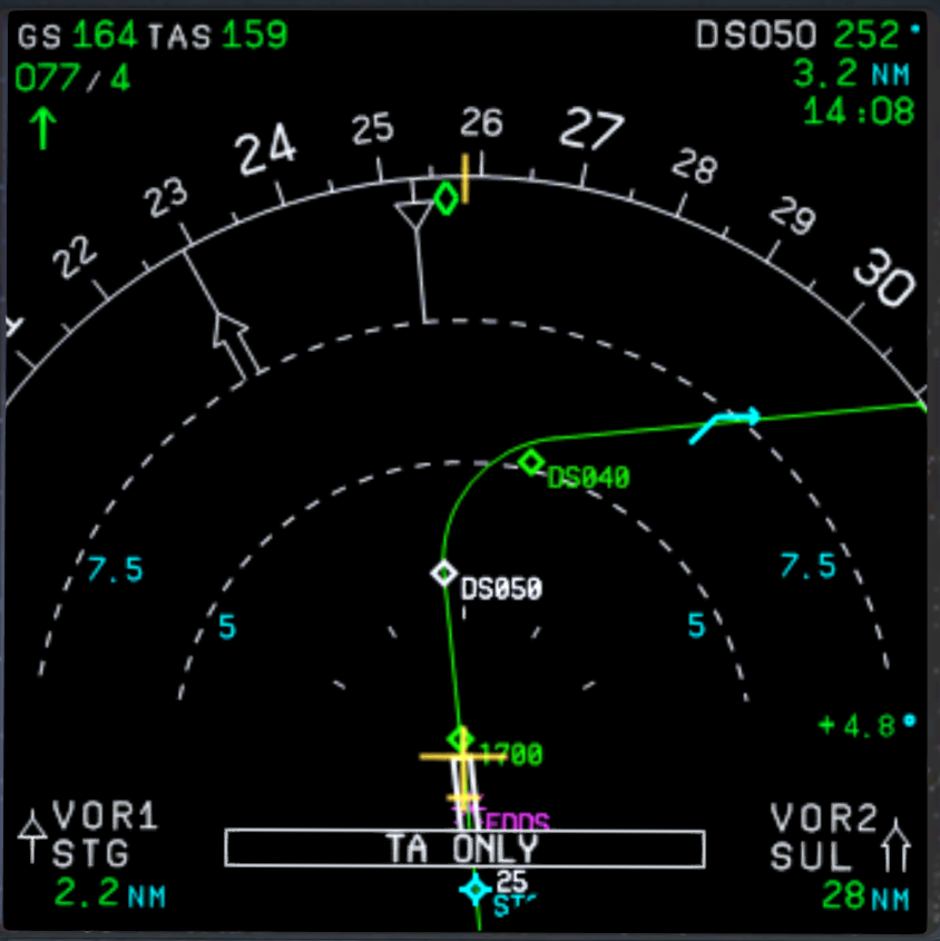 Lateral Flight Path with failure - PFD, ND, ECAMS - AEROSOFT COMMUNITY ...