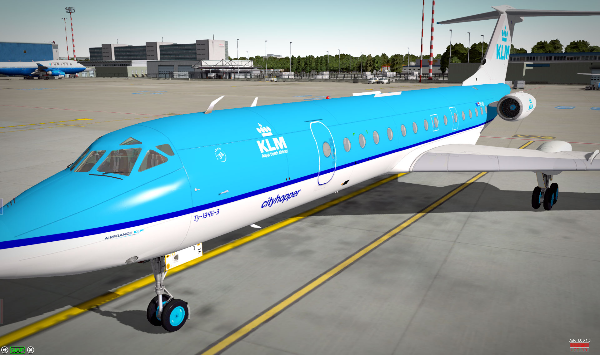 Tupolew Tu-134 - KLM - Bemalungen Liveries Repaints - AEROSOFT ...