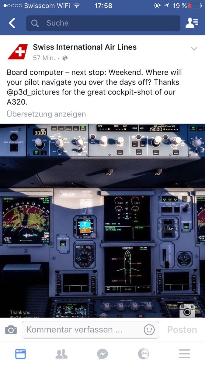 Swiss International Air Lines loves us - English - AEROSOFT COMMUNITY