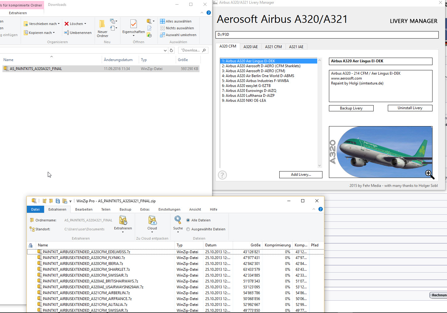 Aerosoft Livery Manager