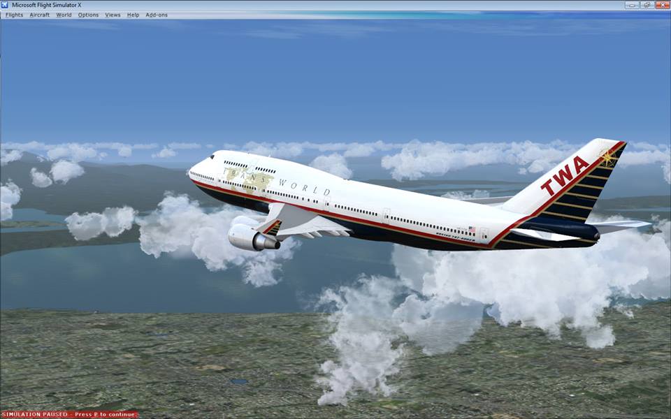 I am trying to take my TWA livery from the PMDG 747 v3 to the... 