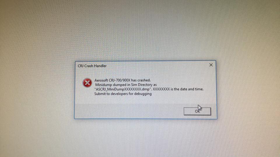 random error General discussion and support AEROSOFT COMMUNITY SERVICES
