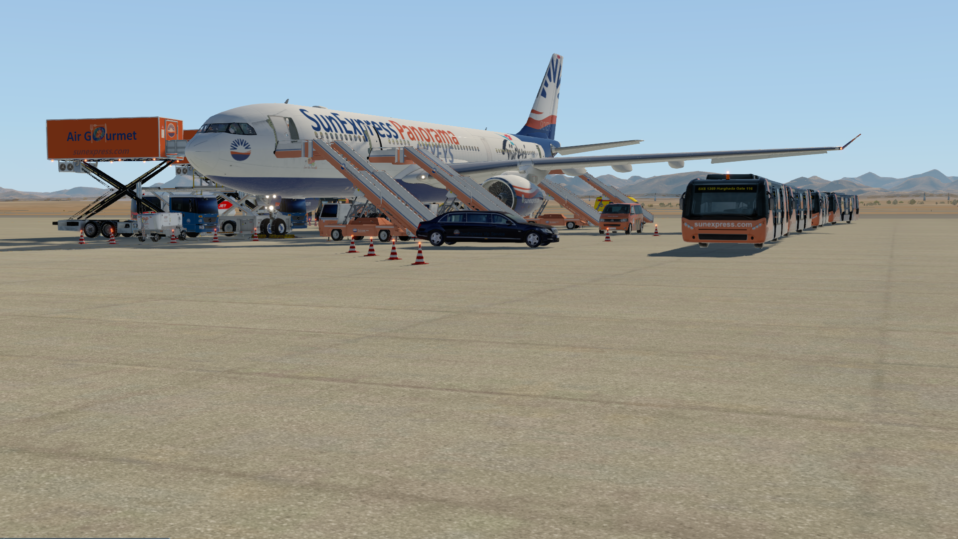 Livery Sunexpress Jar Design Ground Handling Bemalungen Liveries