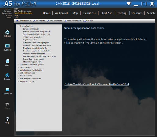 Can't load Active Sky Weather into PFPX - Professional Flight Planner X ...