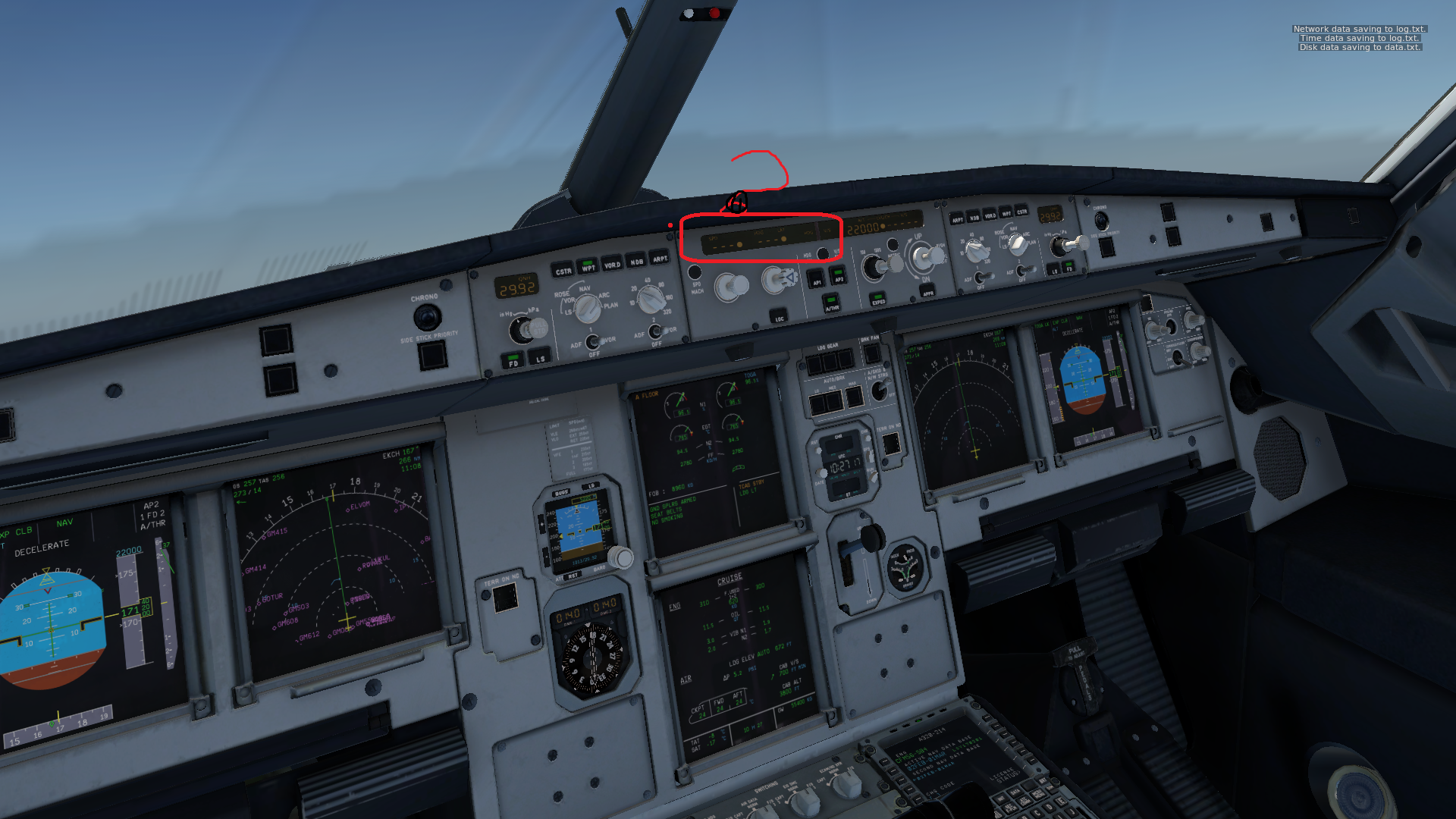 X plane 757