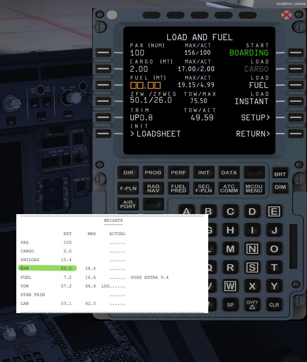 Aircraft Data Weights - Page 2 - Flight Model \ Ap \ Fms - Aerosoft 