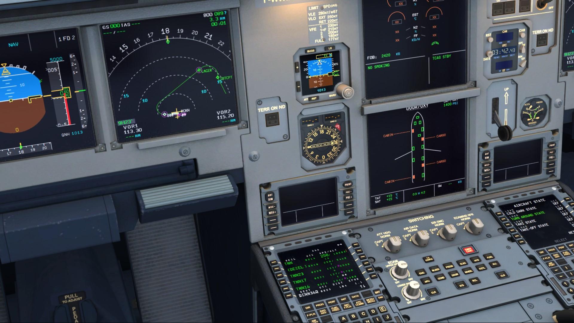 My airbus320/321 can't show flight plan on ND!! - PFD, ND, ECAMS ...