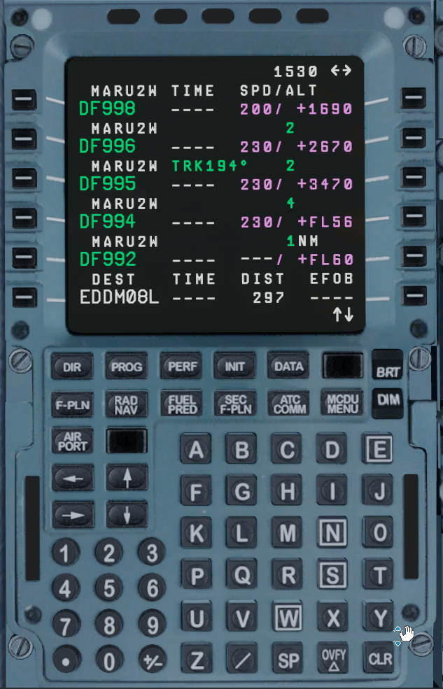 A330 MCDU text hard to read - Flight model \ AP \ FMS - AEROSOFT