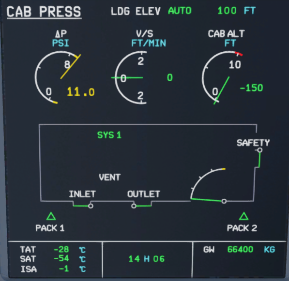 No Pressurization A320 Pro 1.3.0.0 Systems AEROSOFT COMMUNITY SERVICES