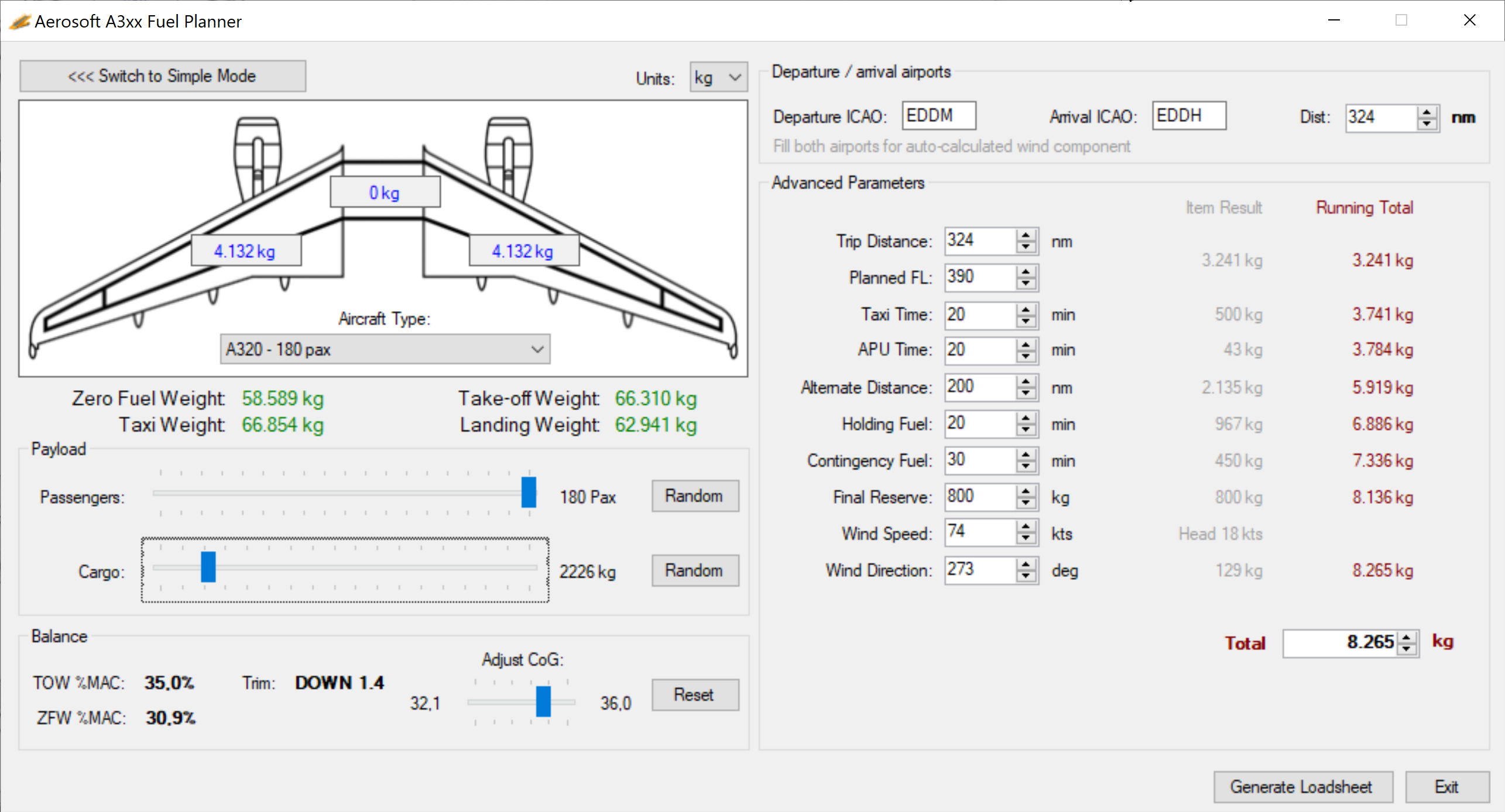 Fuel planner A320 Everything else AEROSOFT COMMUNITY SERVICES