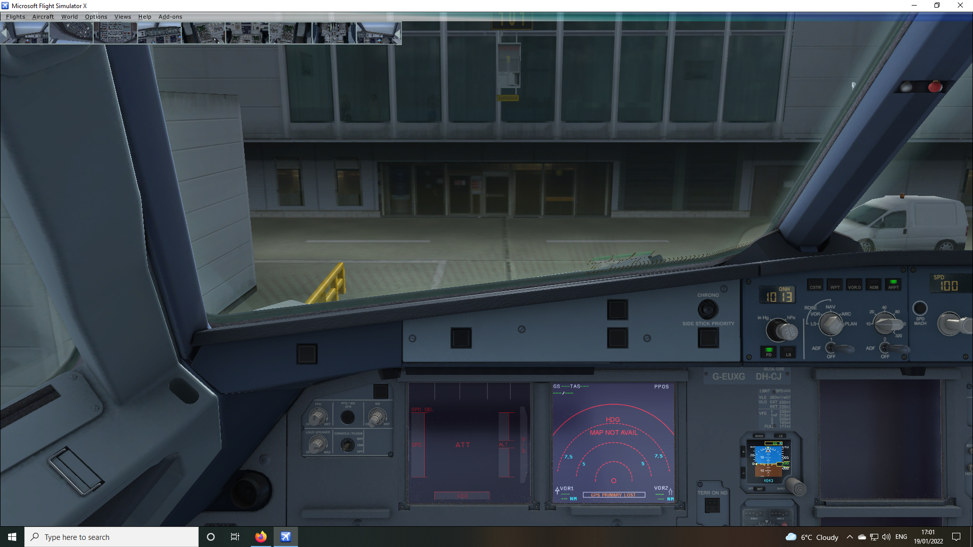 Map Not Avail PFD, ND, ECAMS AEROSOFT COMMUNITY SERVICES