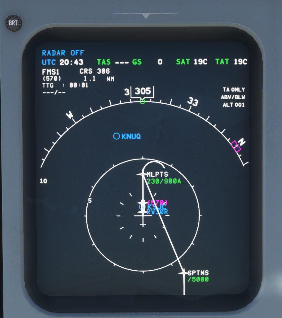 Incorrect LNAV performance on SID with flyover waypoint - Manual Flight ...