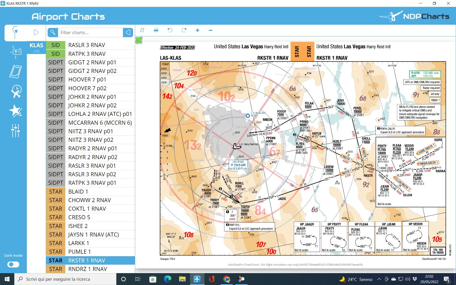 Charts Not Updated With Airac Cycle 2205 - NavDataPro Charts - AEROSOFT ...