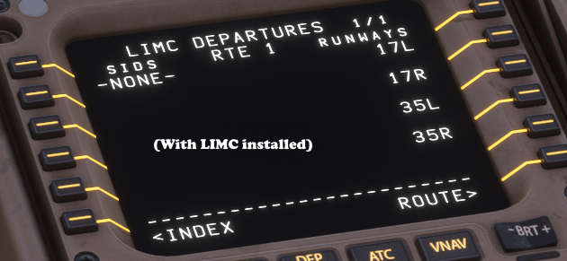 No SID/STAR on plane