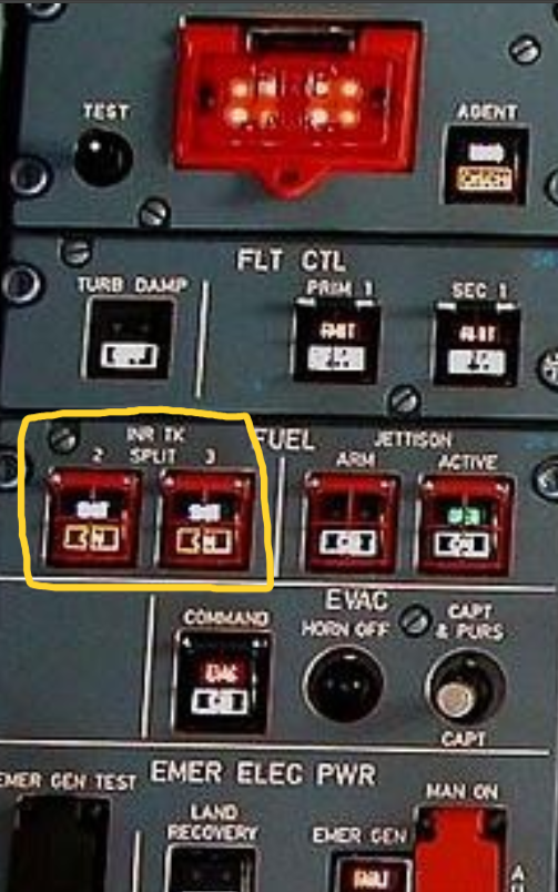 A340-600 Inner Tank Split Panel Markings