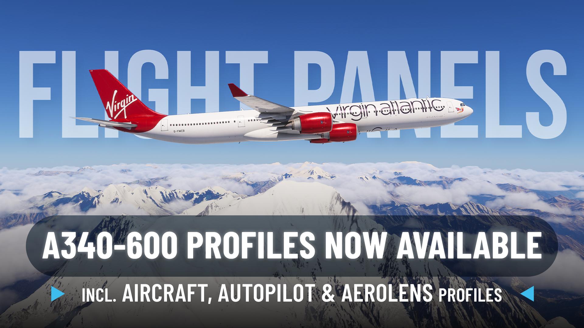 Flight Panels releases A340-600 Pro profile suite