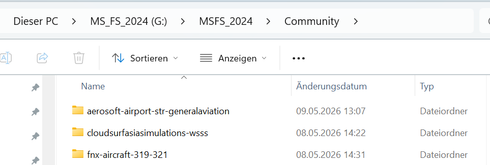 MSFS2024 Aerosoft EDDS Stuttgart Airport wird nicht in der Biliothek angezeigt.