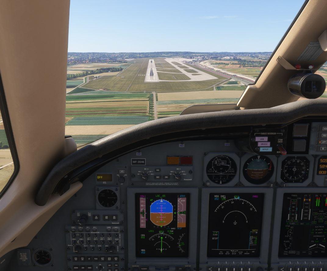 ILS RYW 25 glideslope und PAPI